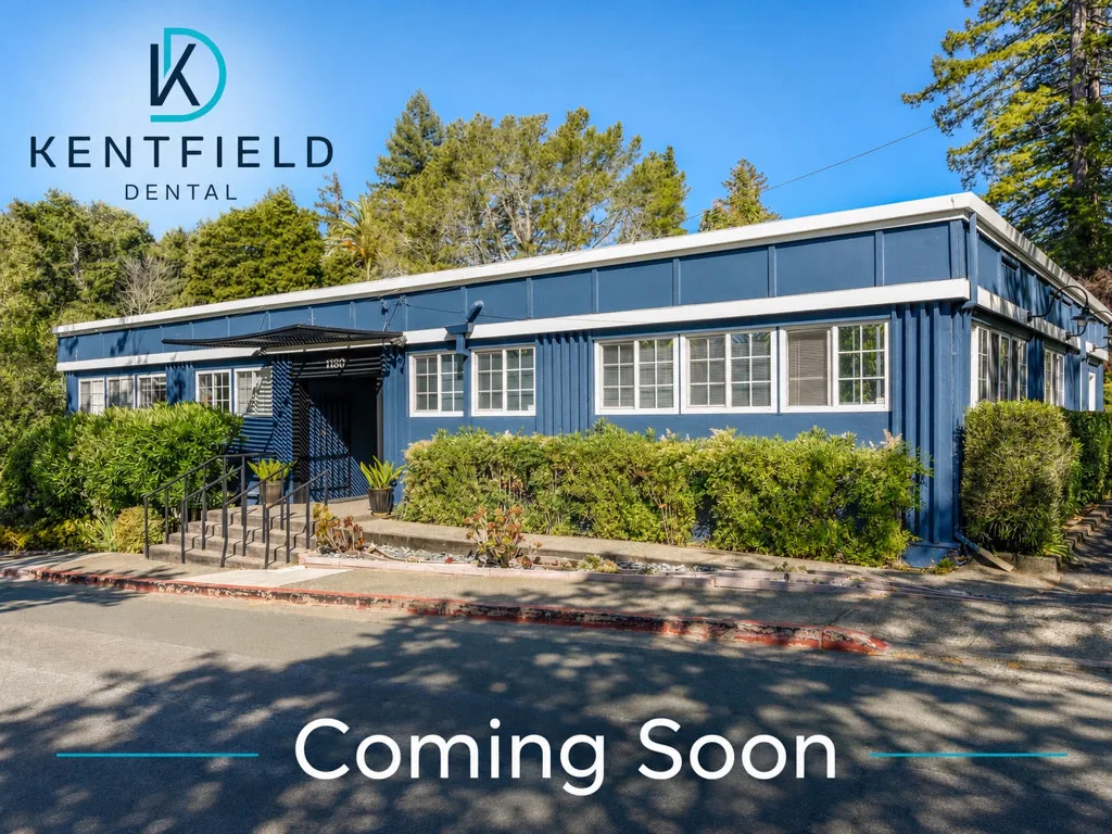 Kentfield Dental's new permanent office on Sir Francis Drake Boulevard in Kentfield — coming soon